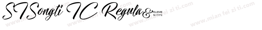STSongti TC Regula字体转换